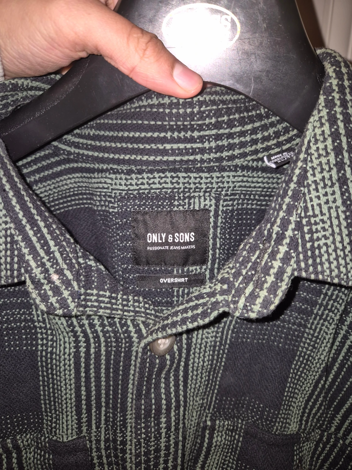 Grön svart overshirt  - 2