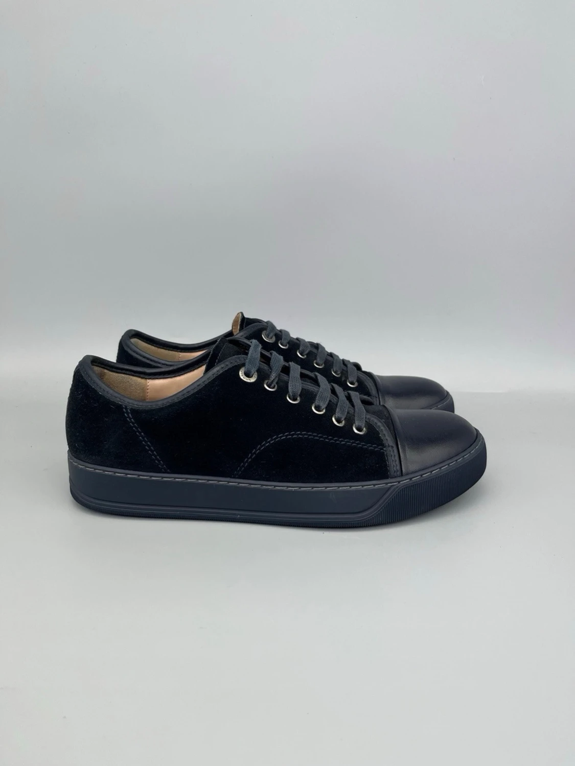 Lanvin DBB1 Nappa Cap Toe Sneaker Navy - 2