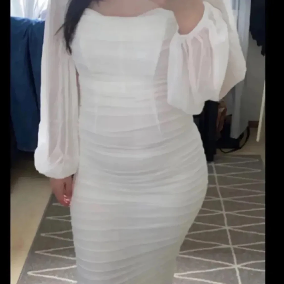 Vit långklänning från THATSSOFETCH - 3