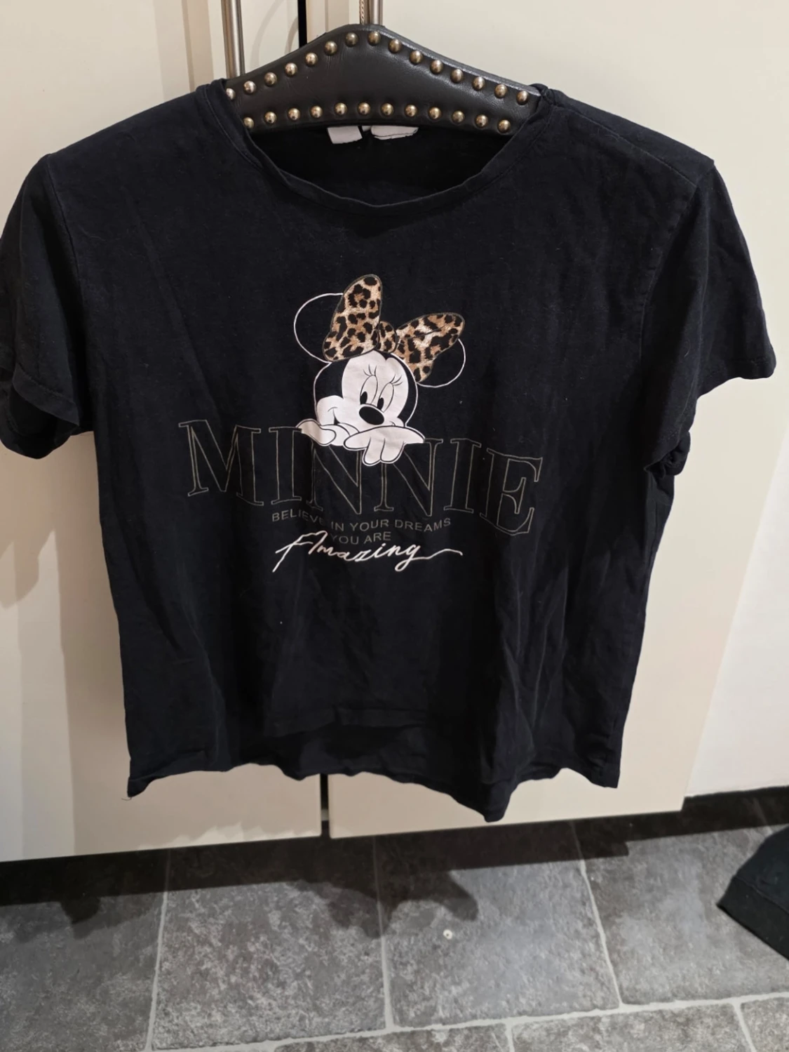 Svart Minnie Mouse t-shirt Disney M