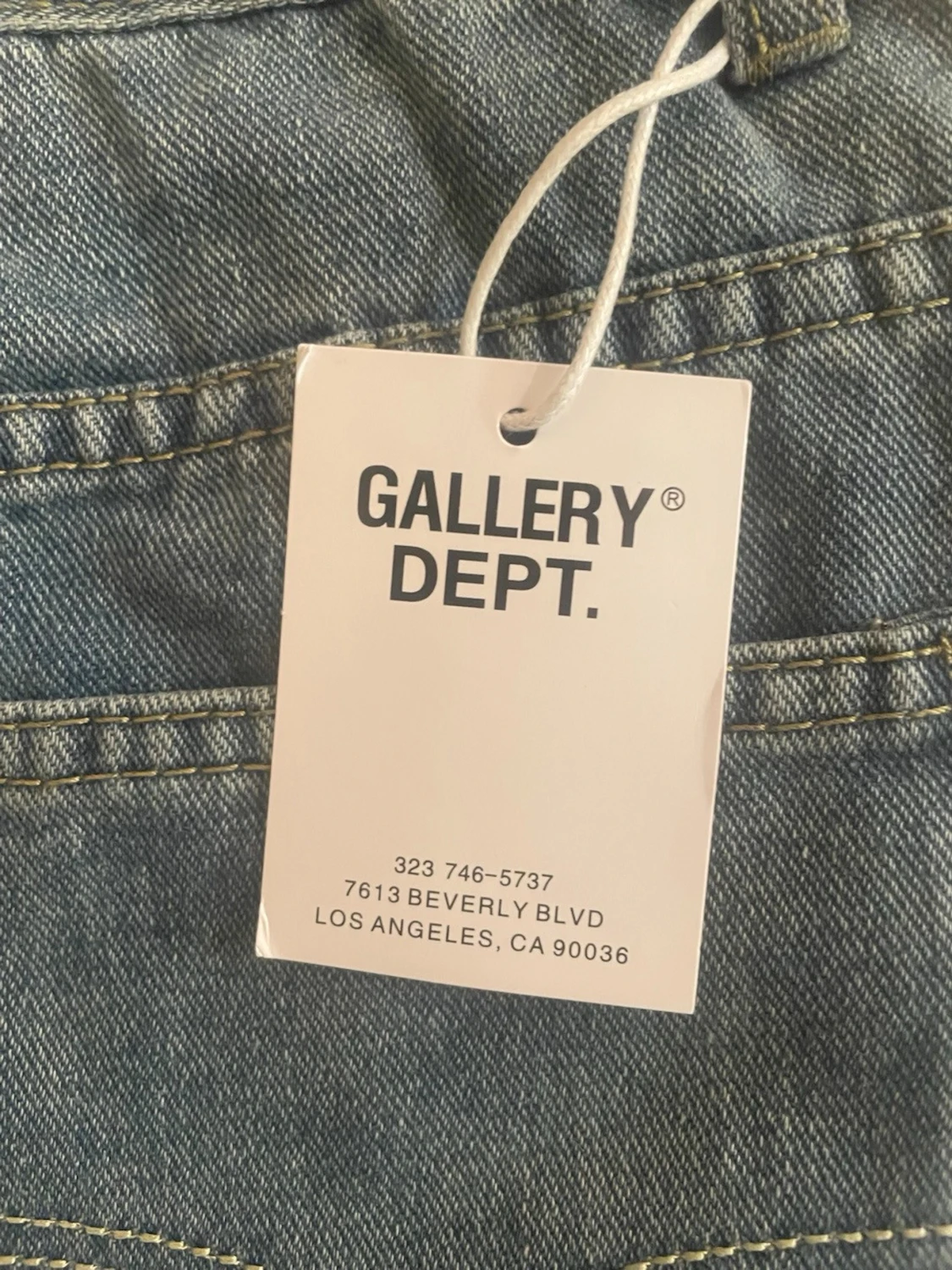 Gallery Dept. jeans med färgstänk i blå - 2