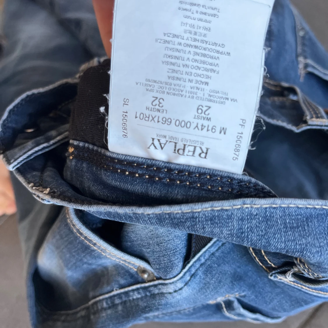 Replay Anbass blå jeans herr - 3
