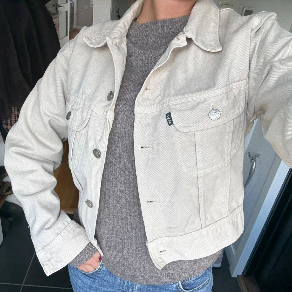 Beige jeansjacka från ONLY - 2