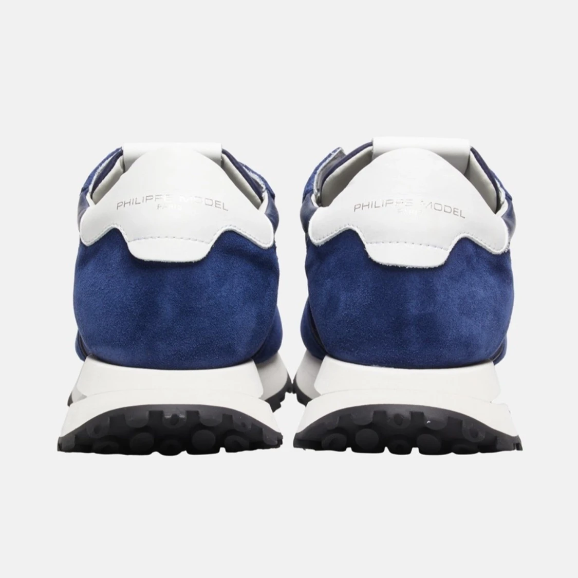 Blå Philippe Model sneakers med mocka - 2