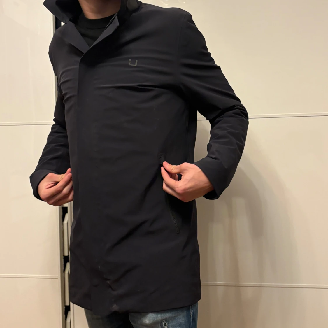 Marinblå rock från UBR med dragkedja - 2