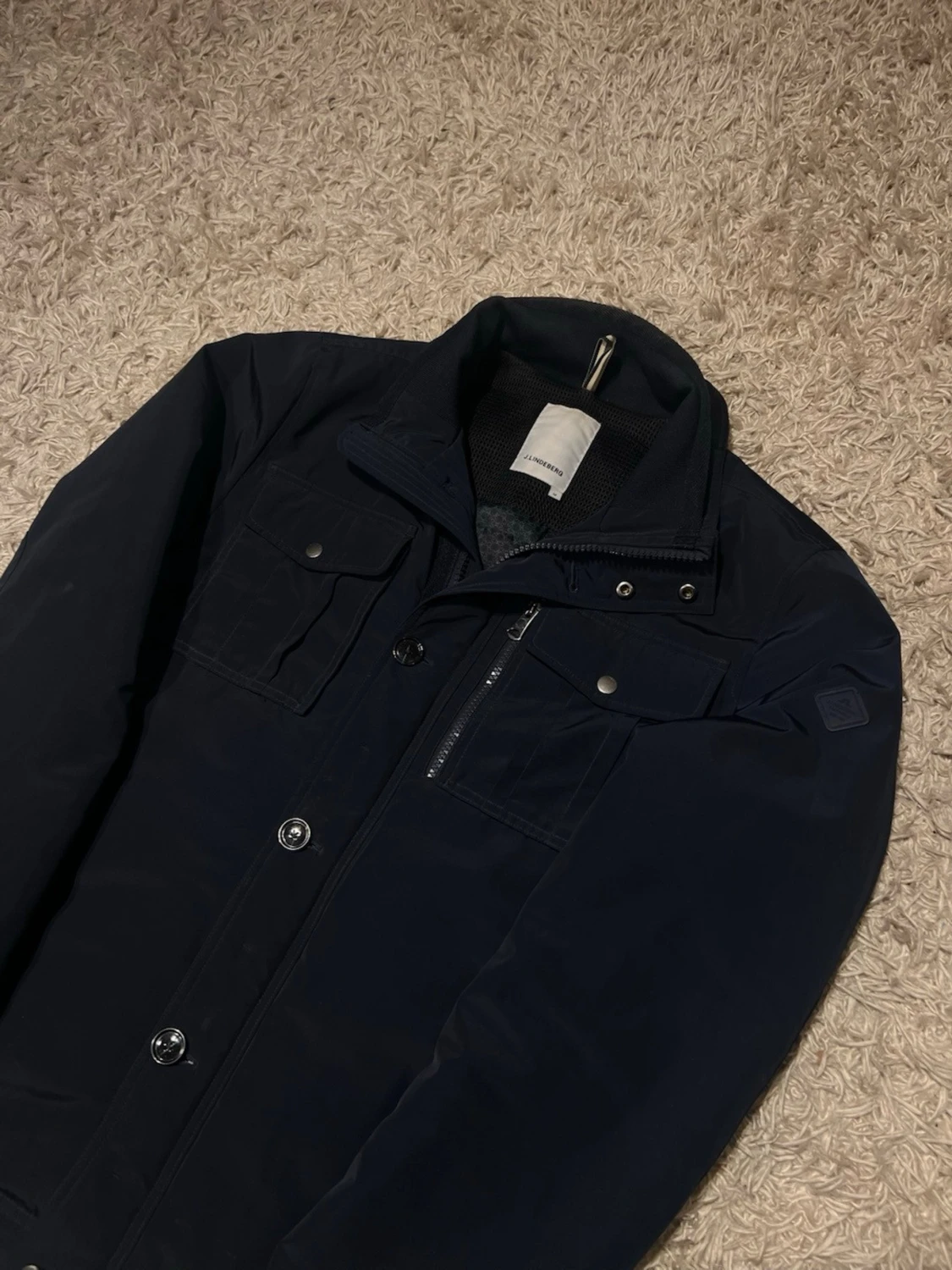 J. Linderberg fieldjacket jacka msrinblå svart - 1