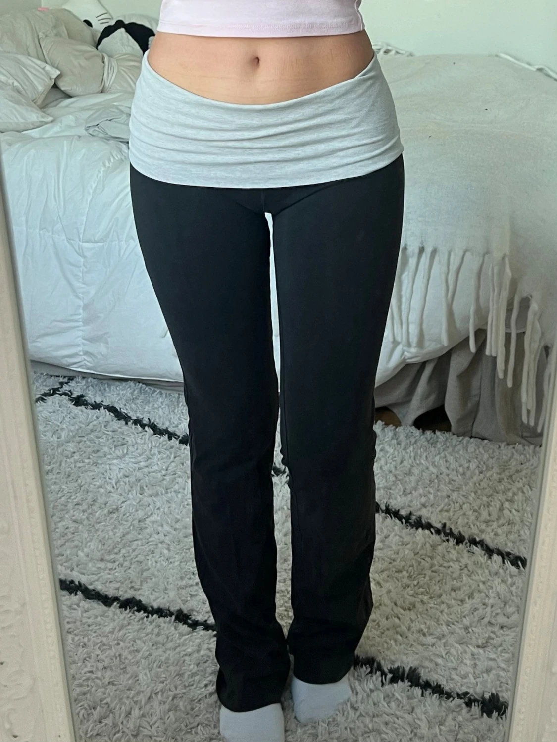 Svarta bootcut byxor från Victoria's Secret Pink