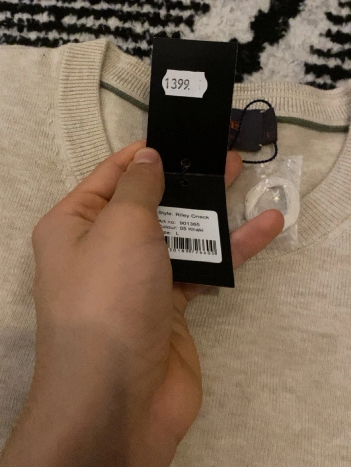 Beige bomullströja från Morris - 2