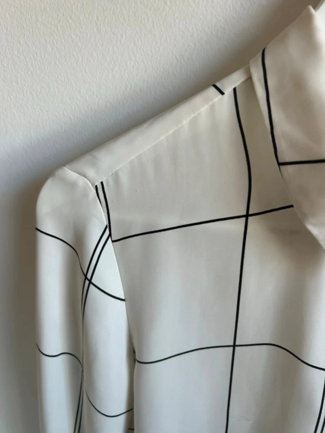 Vit rutig skjorta från H&M - 1