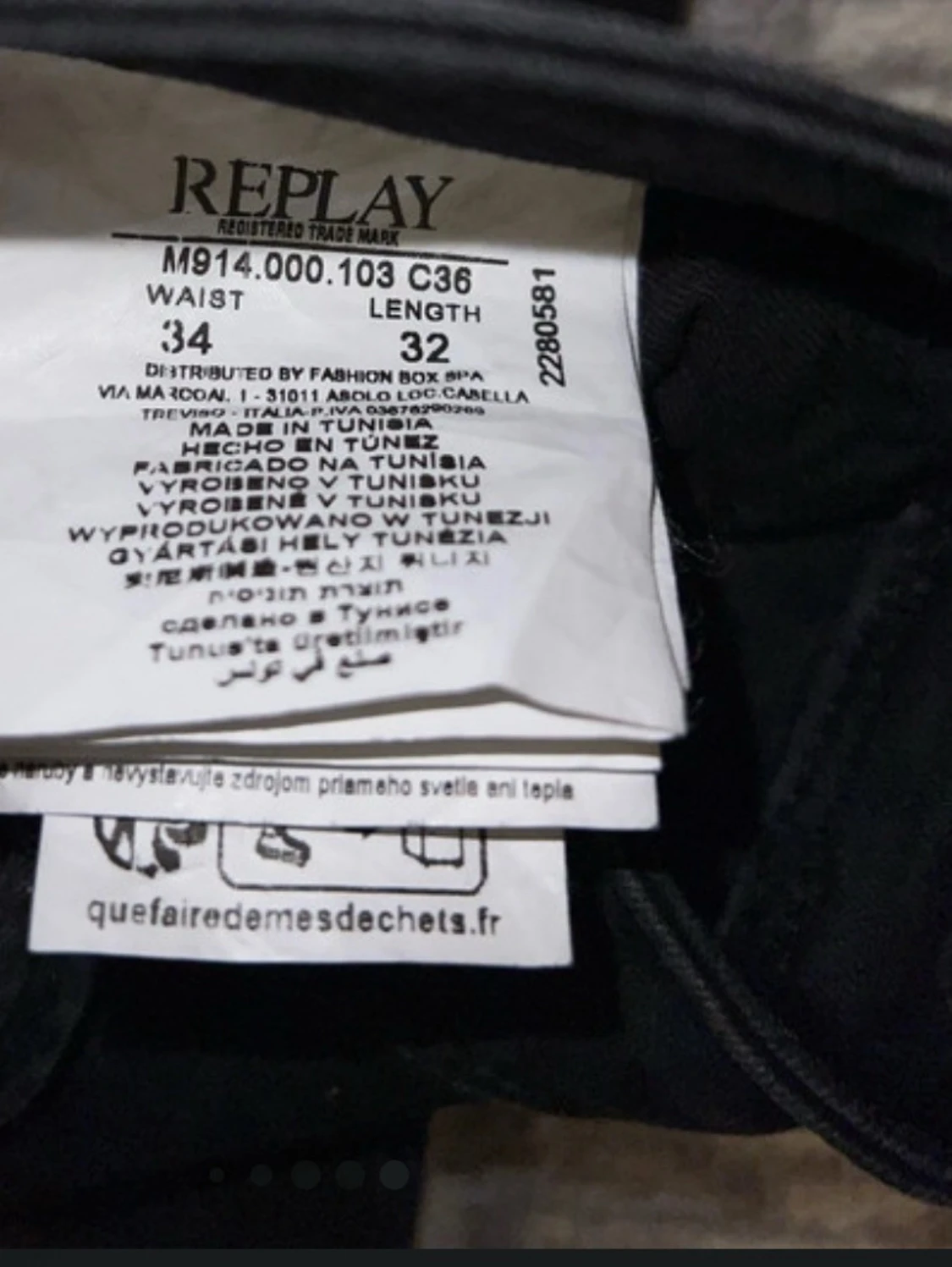 Replay Anbass Jeans Svarta - 5