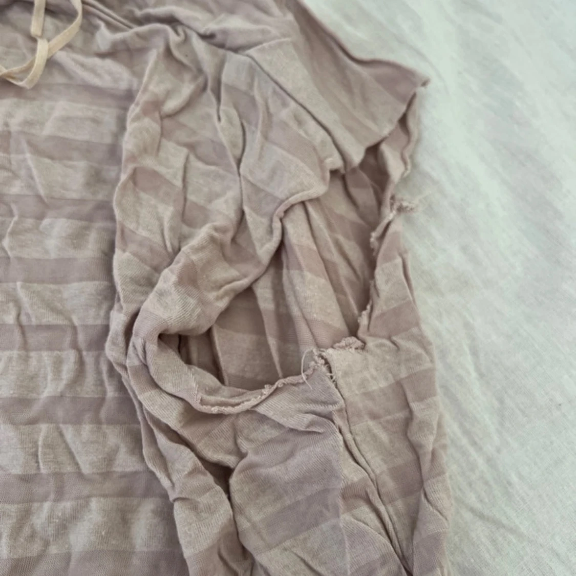 Beige randig topp från frk - 3