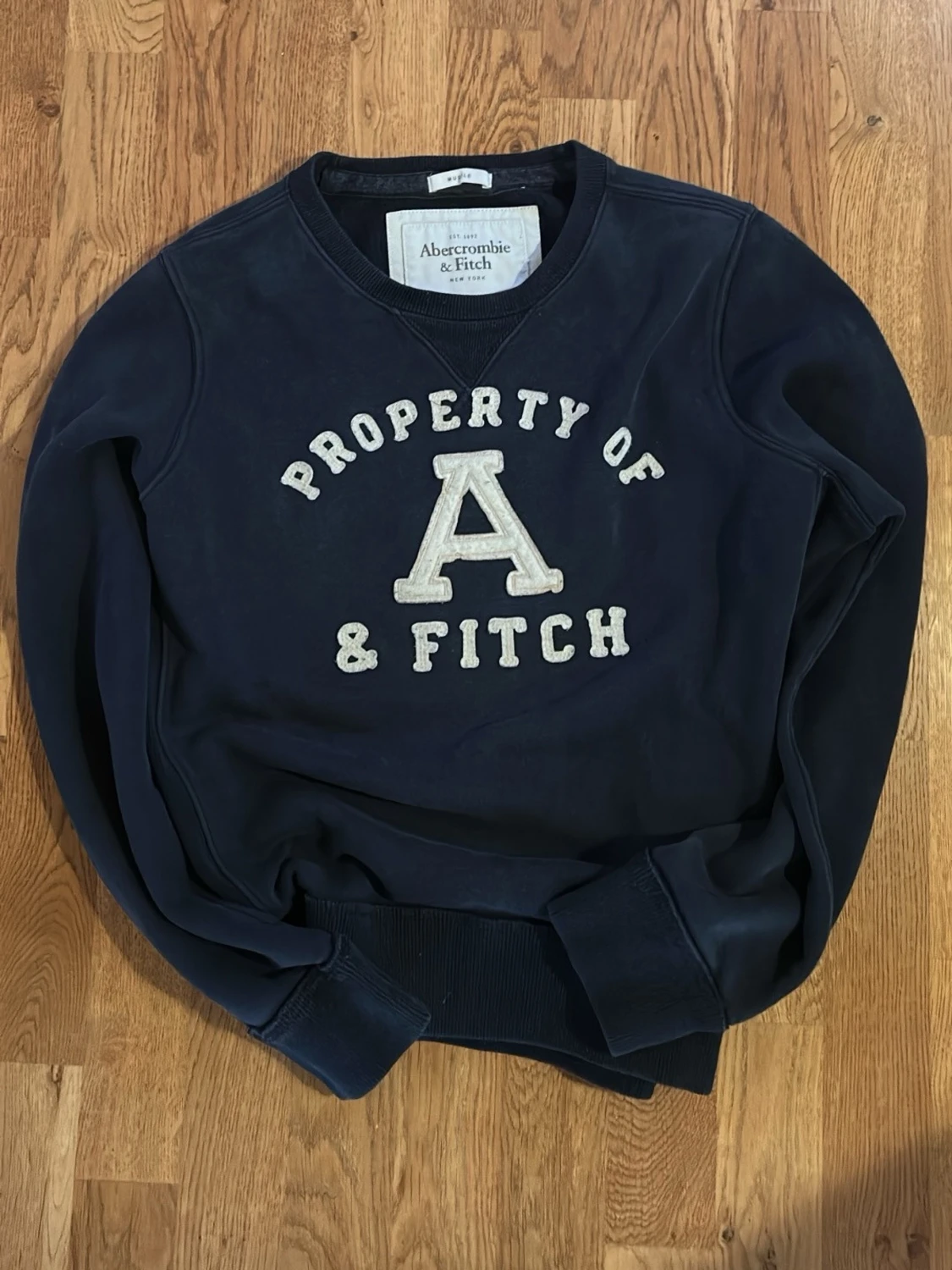 Mörkblå sweatshirt Abercrombie & Fitch - 1