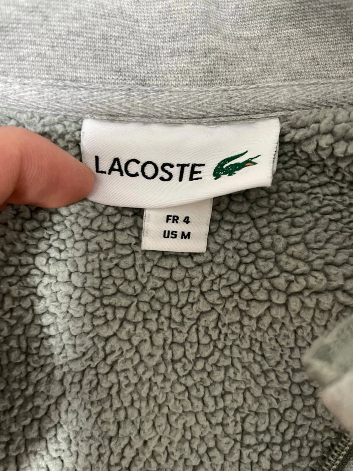 Grå fleecejacka från Lacoste - 1