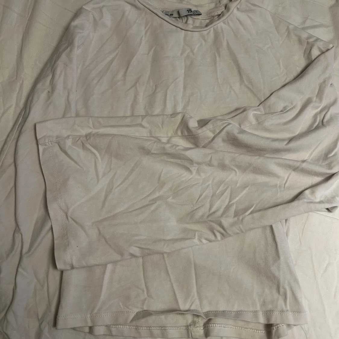 Vit långärmad tröja  - 1