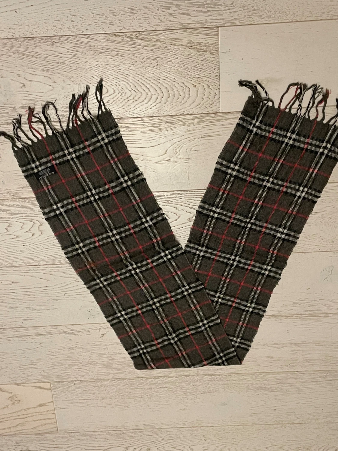 Rutig halsduk från Burberry i kashmir - 2