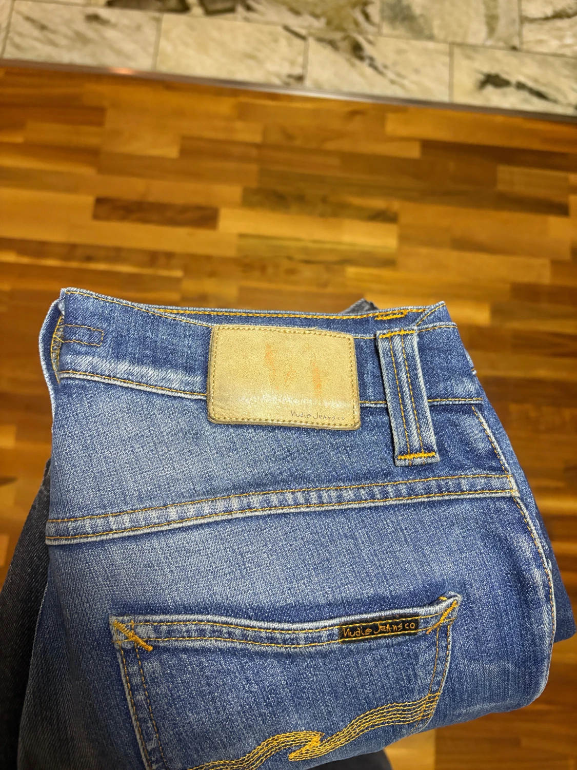 Blå Grim Tim Nudie Jeans  - 2