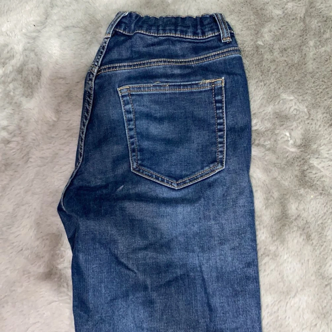 Blå jeansbyxor från Lindex - 1