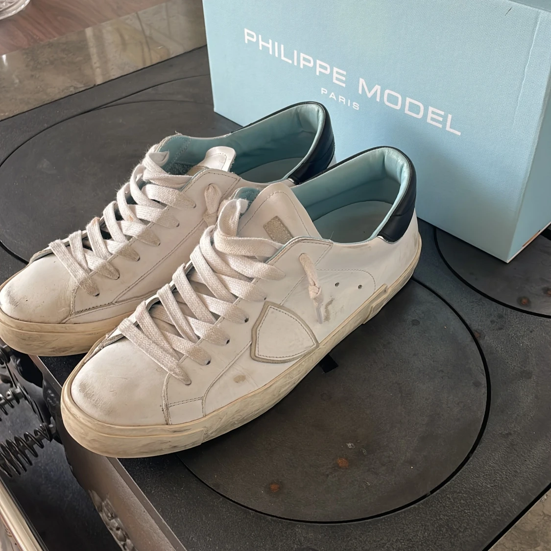 Vita Philippe Model sneakers i skinn - 2