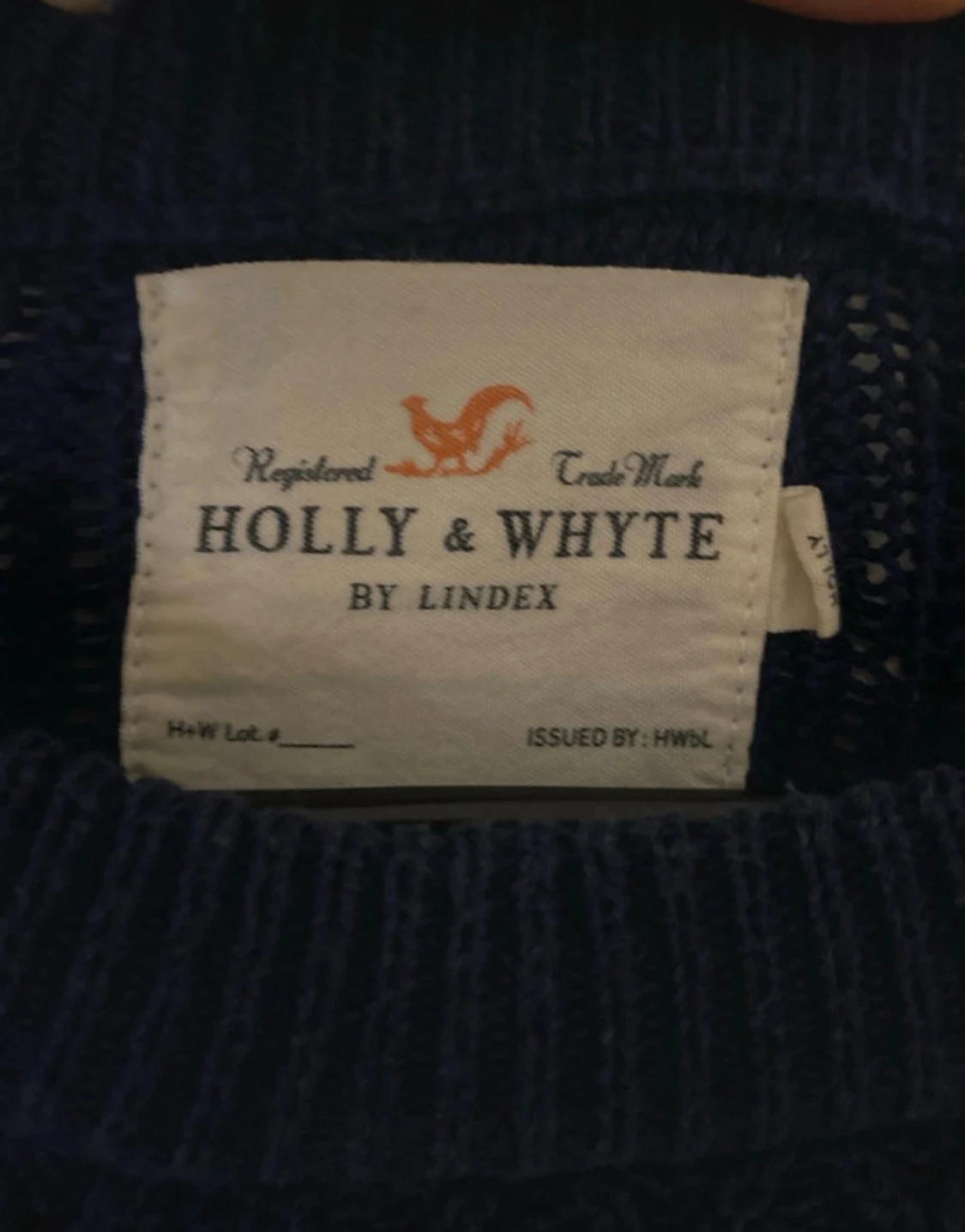 Marinblå stickad tröja Holly & Whyte - 2