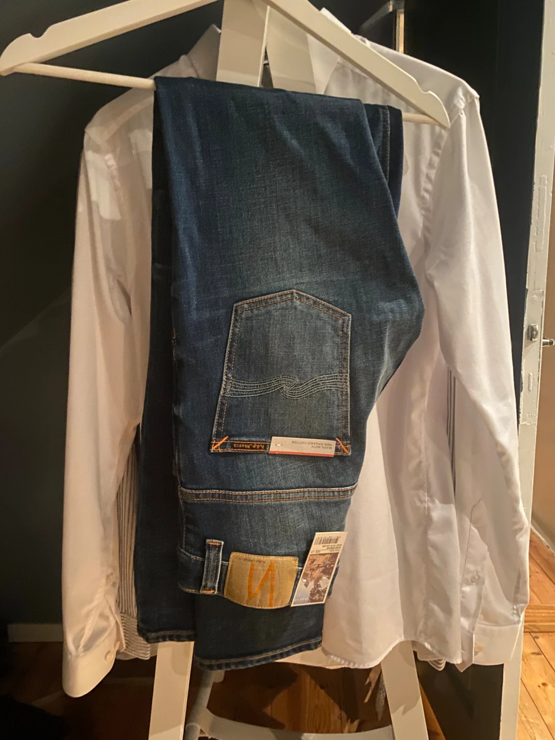 Nudie Jeans blå denimjeans