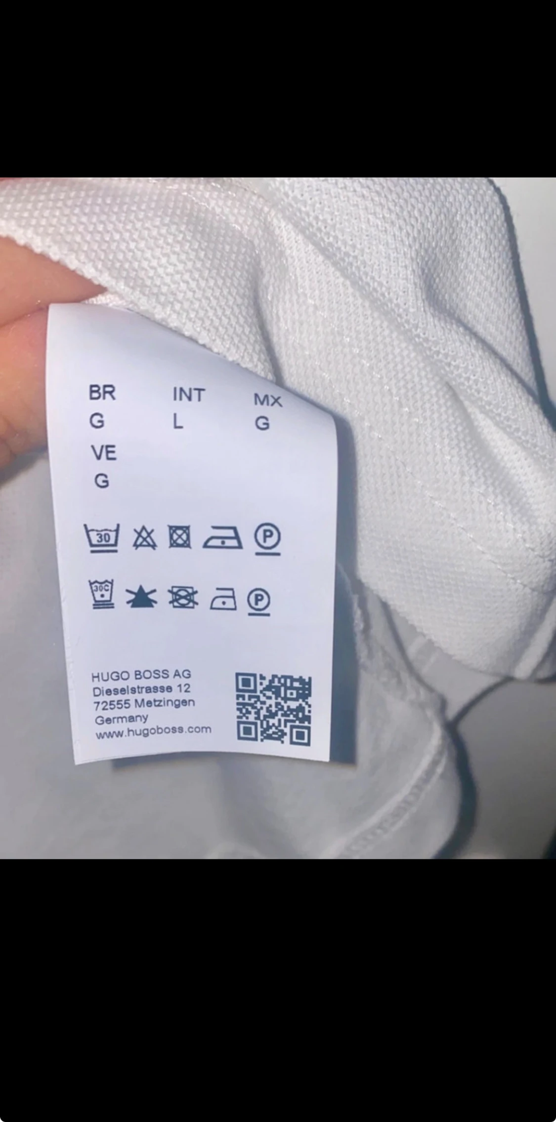 Vit pikétröja från Hugo Boss - 2