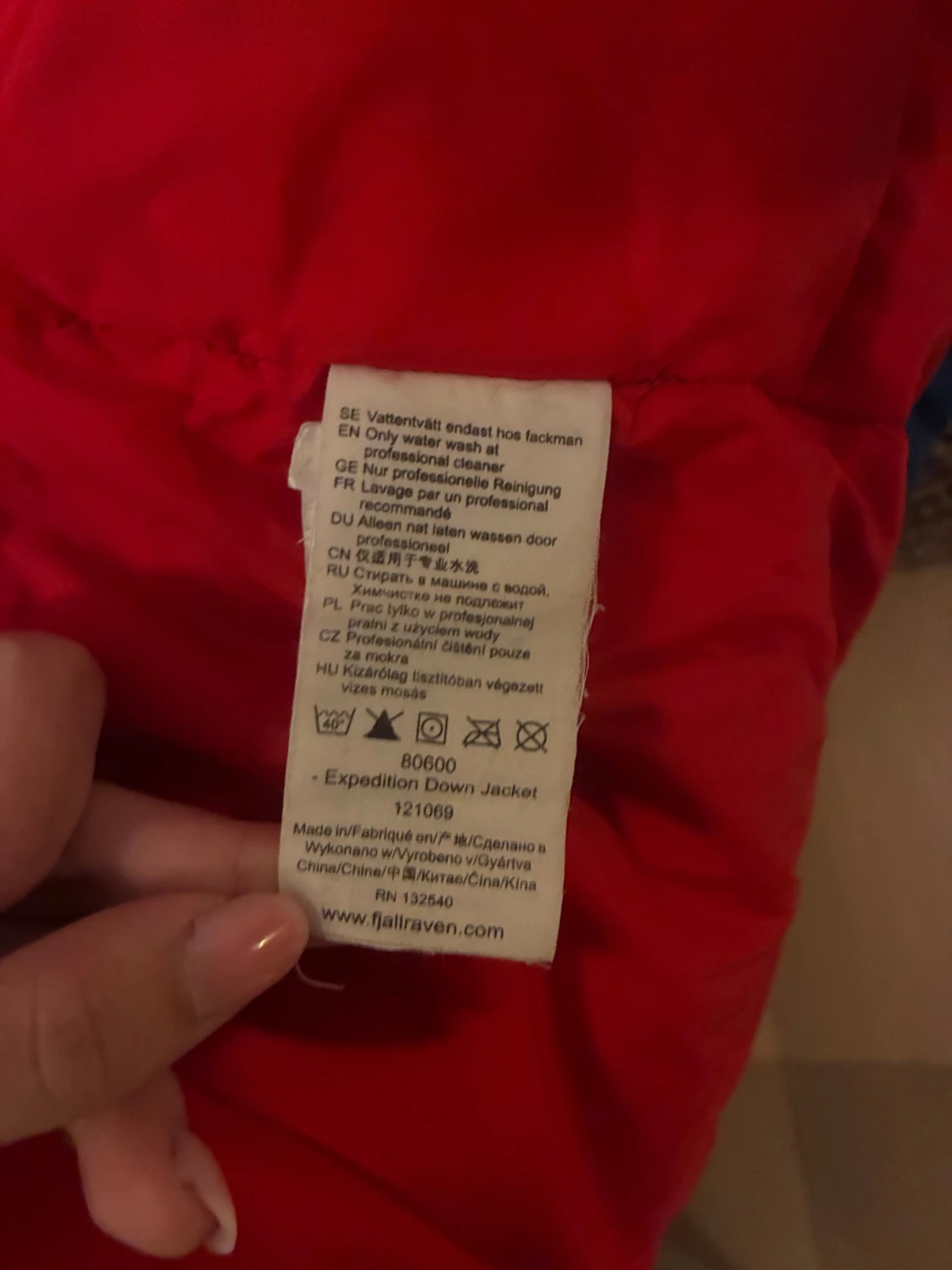 Blå dunjacka från Fjällräven med huva - 5