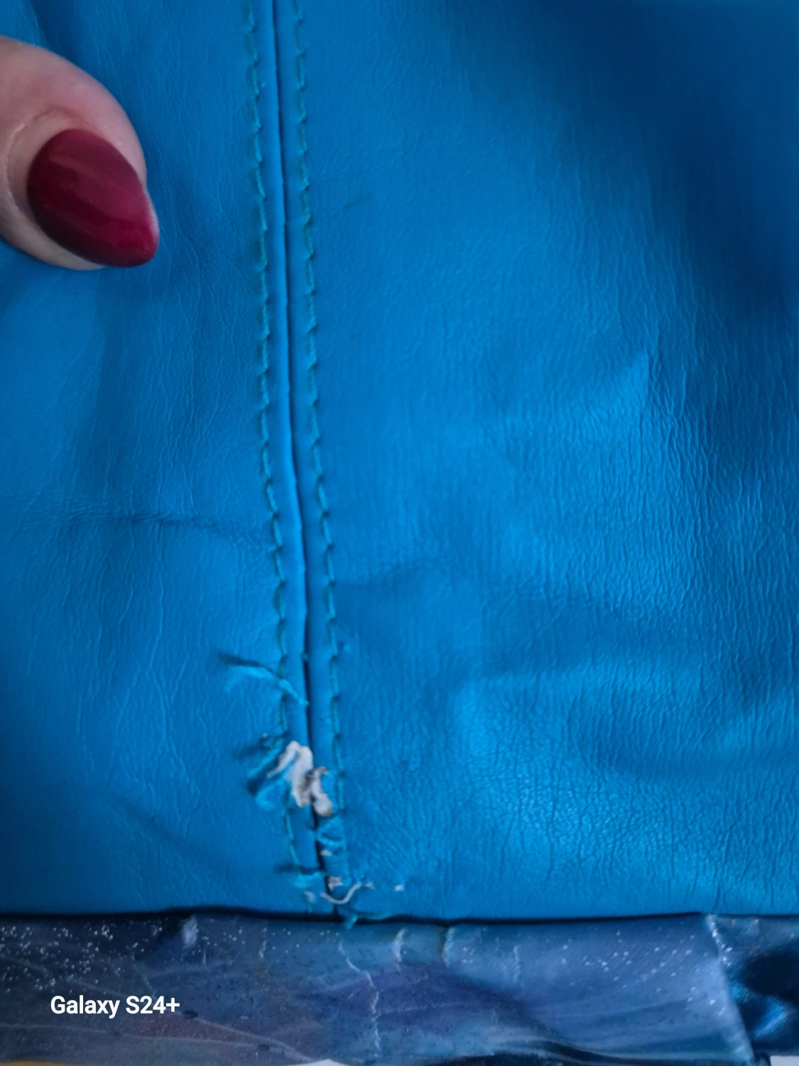 Blå axelväska Fantasy Model med delfiner - 4