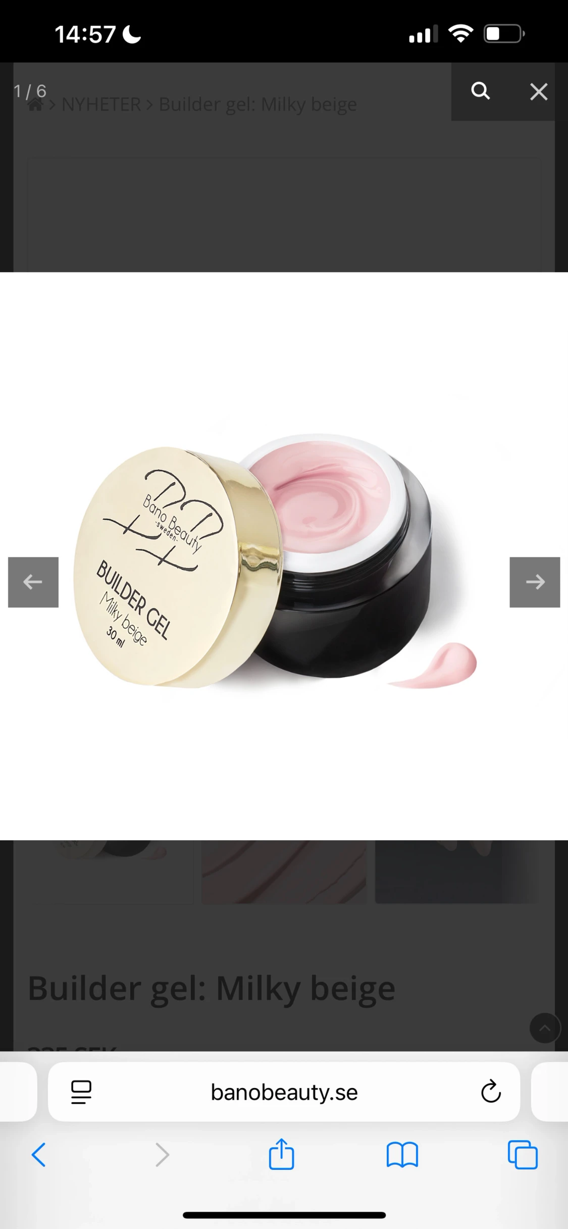 Builder gel Milky Beige från Bano Beauty