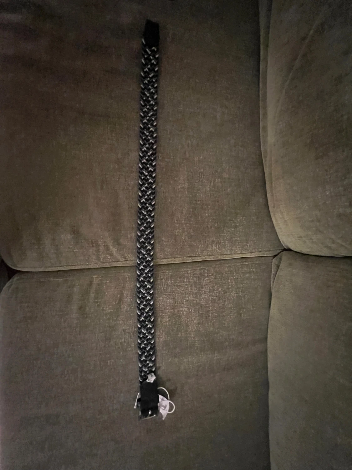 Svart och grått flätat bälte ONEWear - 3