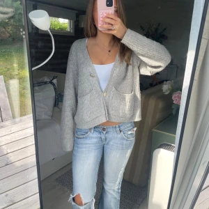 Kofta grå fickor cardigan stickad tröja - Kofta❤️ vinted: vilmaes