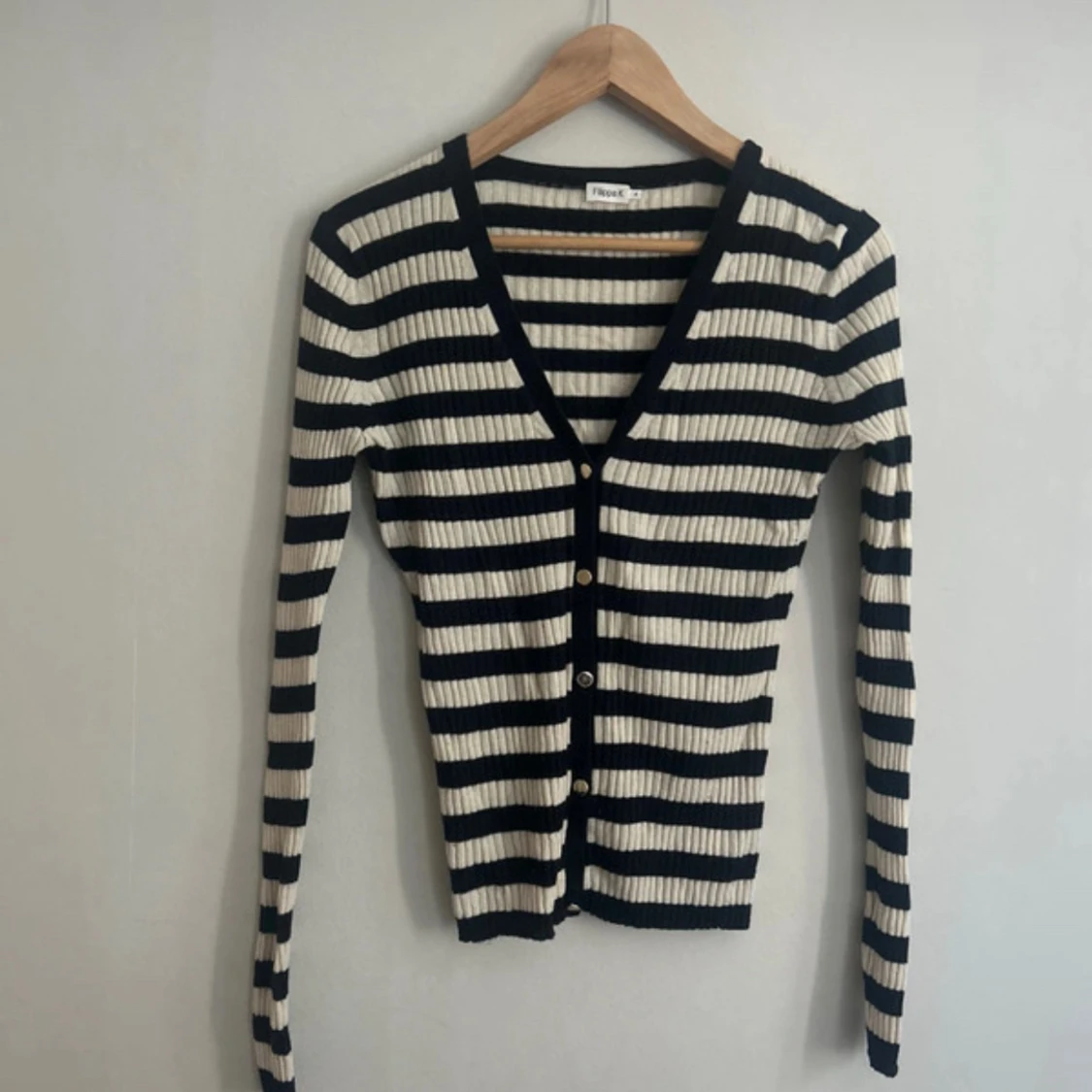 Randig kofta från Filippa K, svart/vit - 1