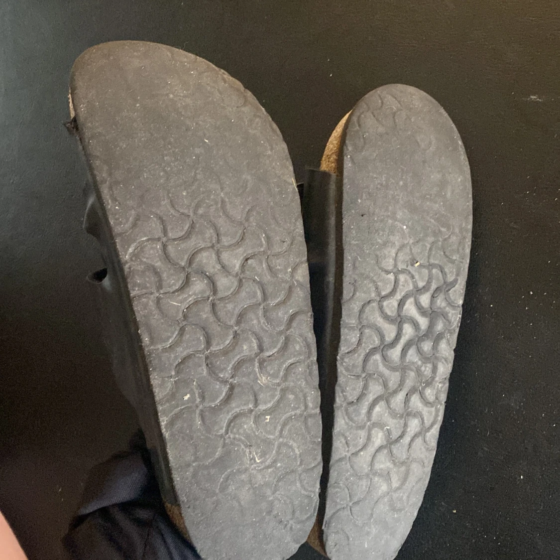 Svarta sandaler med dubbla spännen - 1