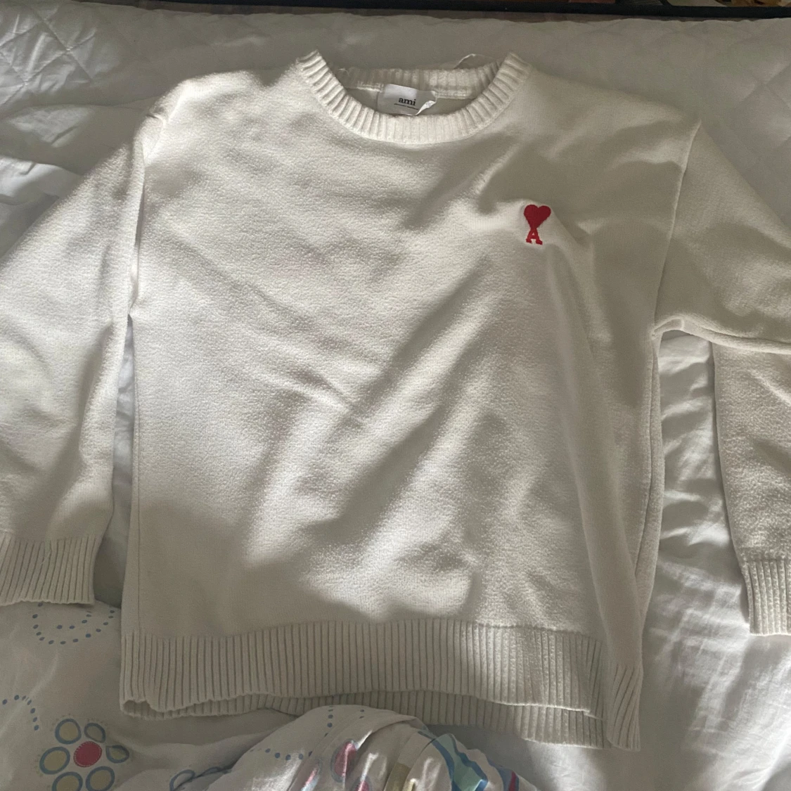 Vit stickad tröja från Ami - 1