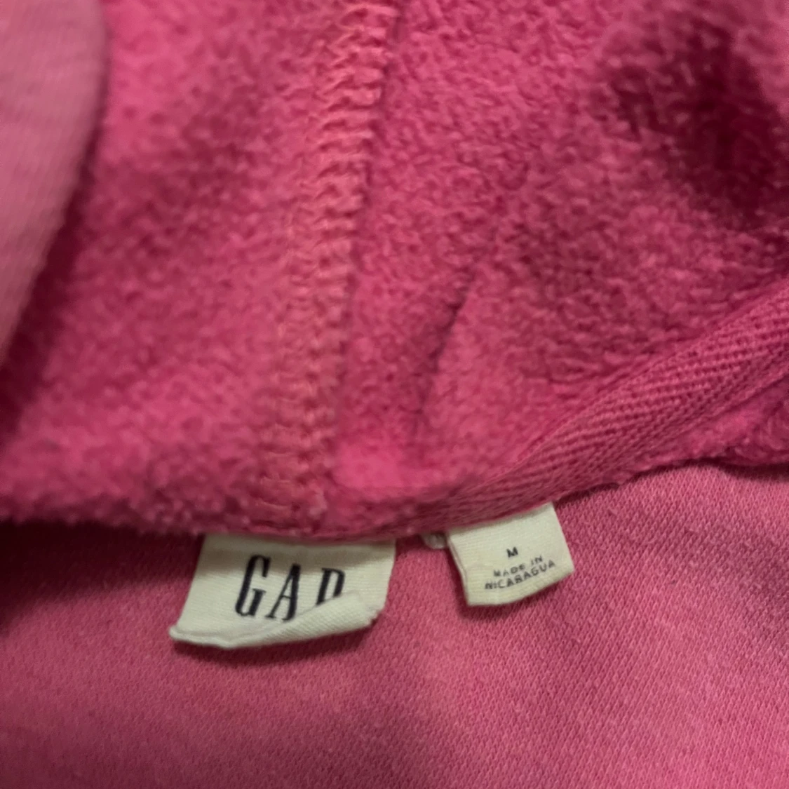 Rosa hoodie från GAP med huva - 1