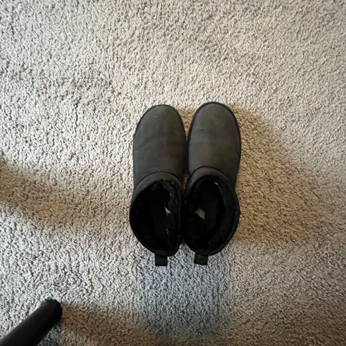 Svarta UGG boots i mocka