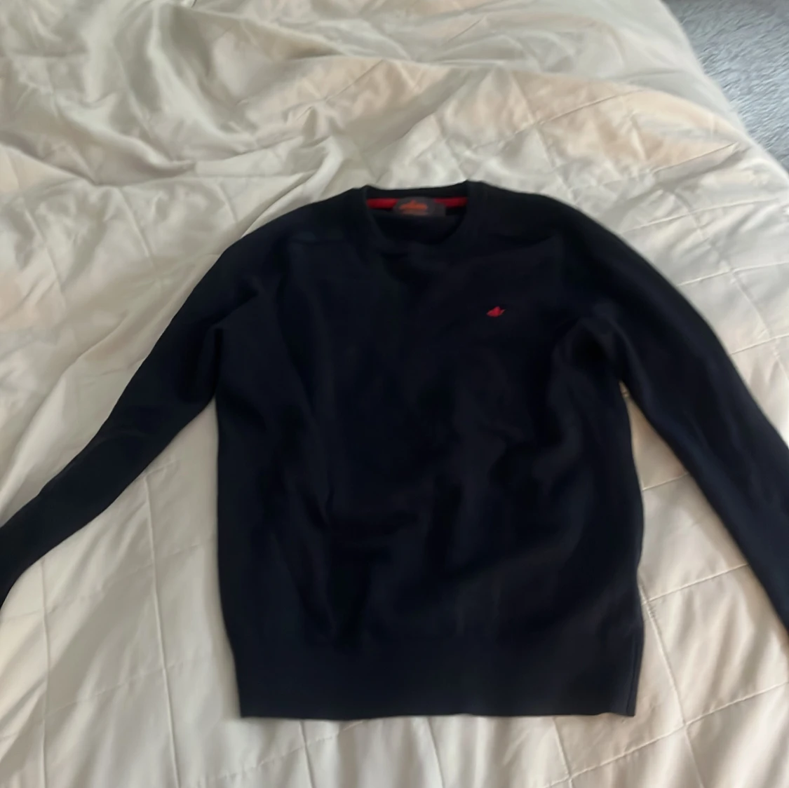 Mörkblå merinoullströja från Morris - 1