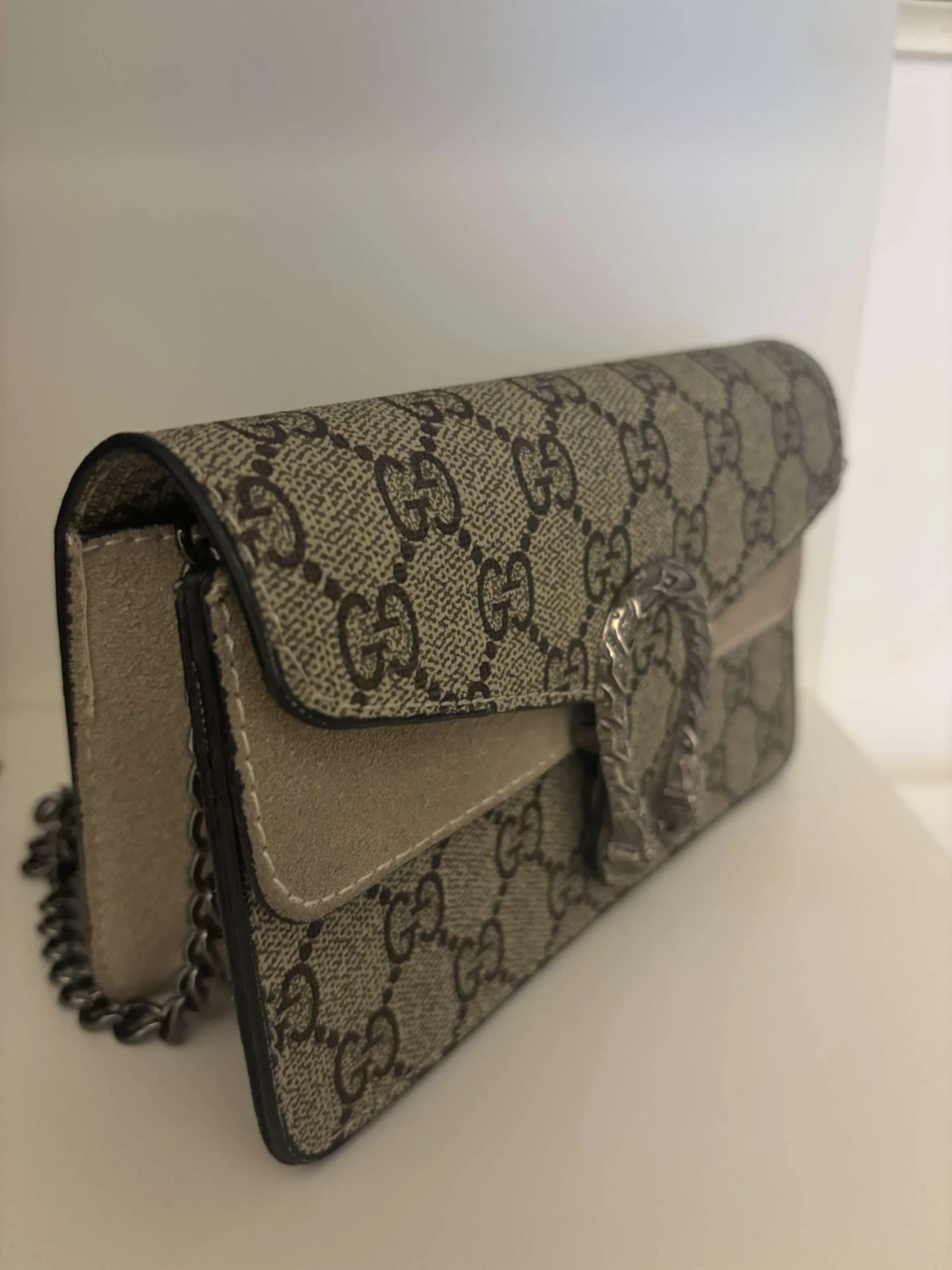 MINI Beige kuvertväska med kedja - 2