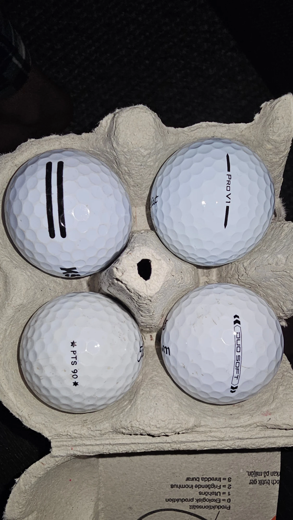 4st golfbollar paket  - 3