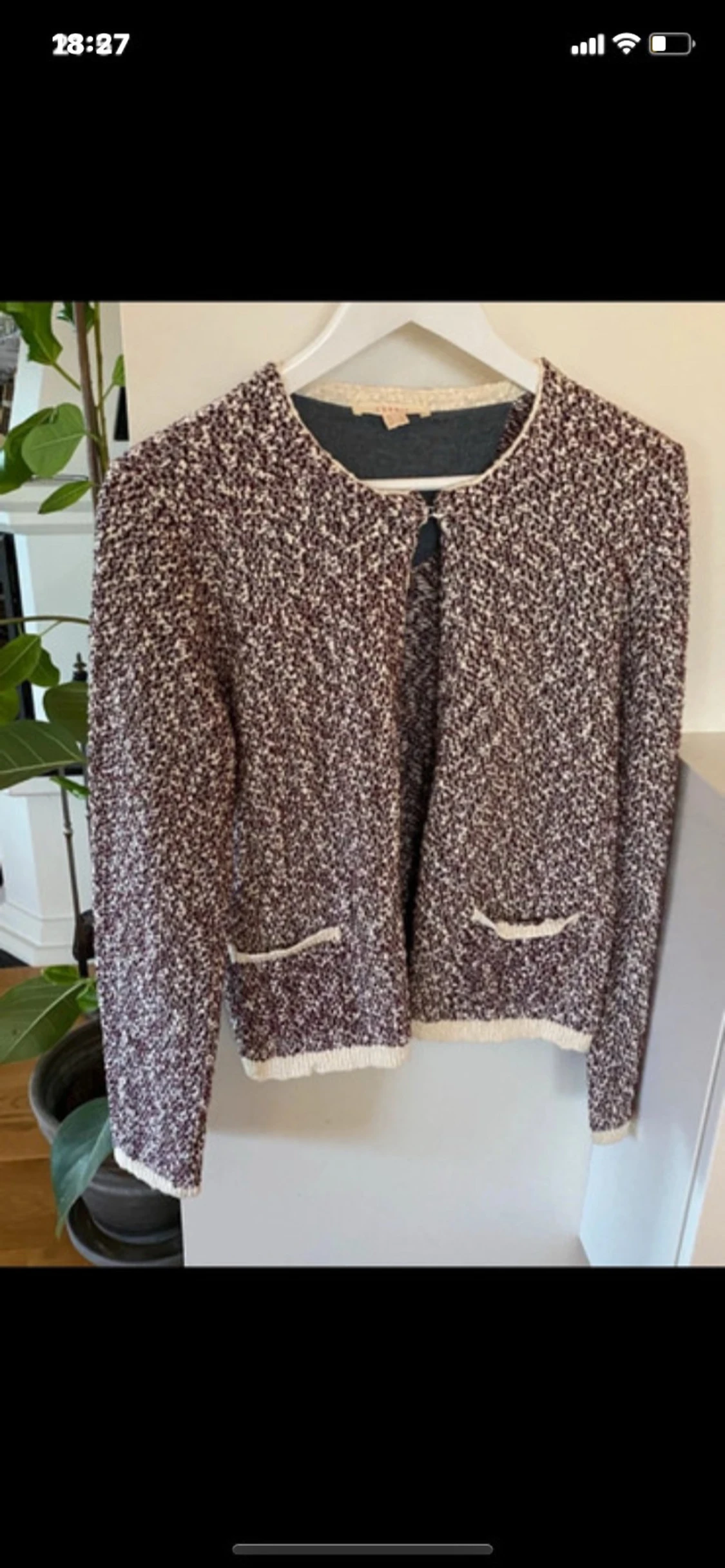  cardigan kofta kavaj  med fickor - 4