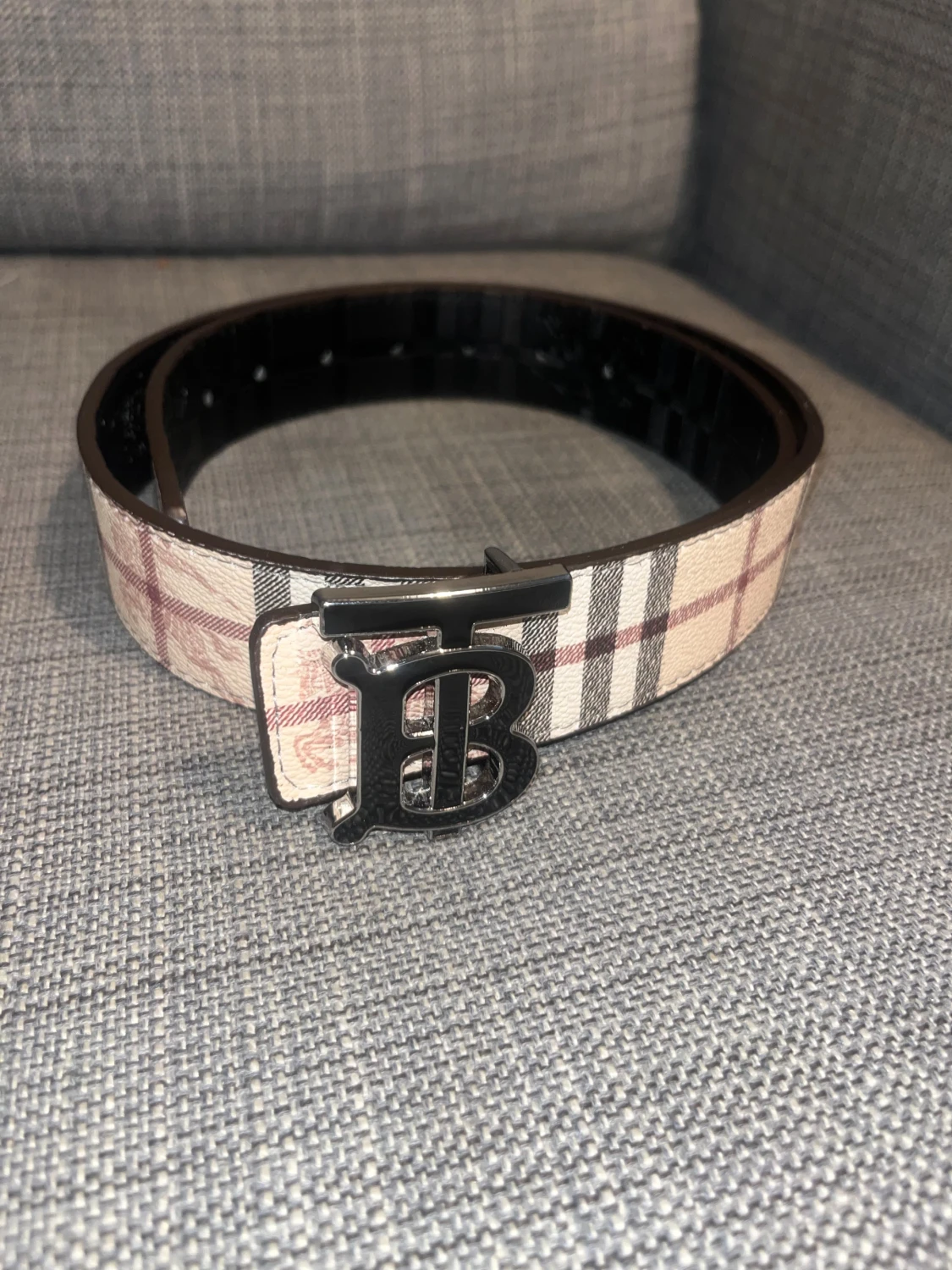 Burberry bälte med rutig design - 1
