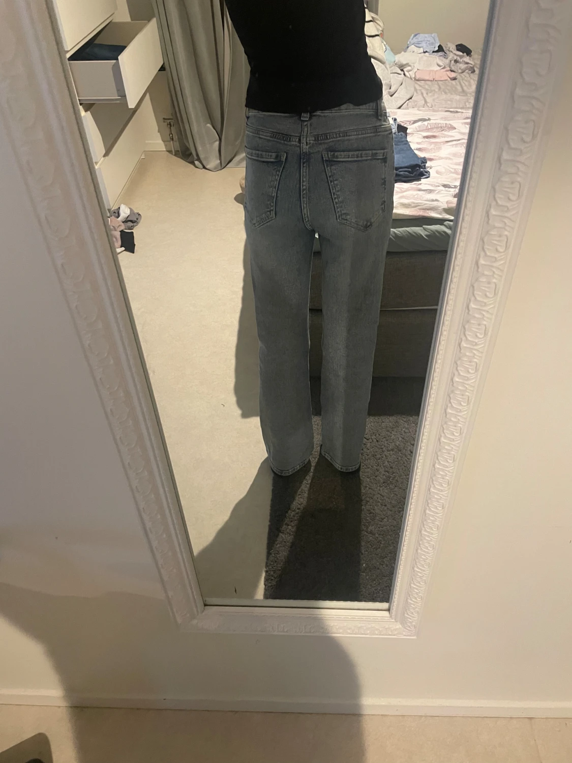 Ljusblå raka jeans från Denim Original - 1