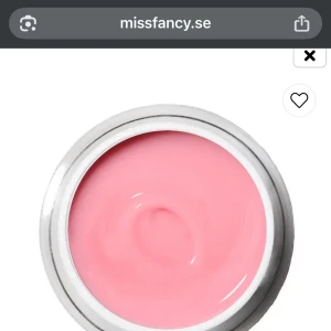Miss fancy Builder Gel Ballerina Pink 50g - Builder Gel från Miss fancy i färgen Ballerina Pink, använd till ca 3 sett. Säljer då jag har andra som jag använder oftare!!💖