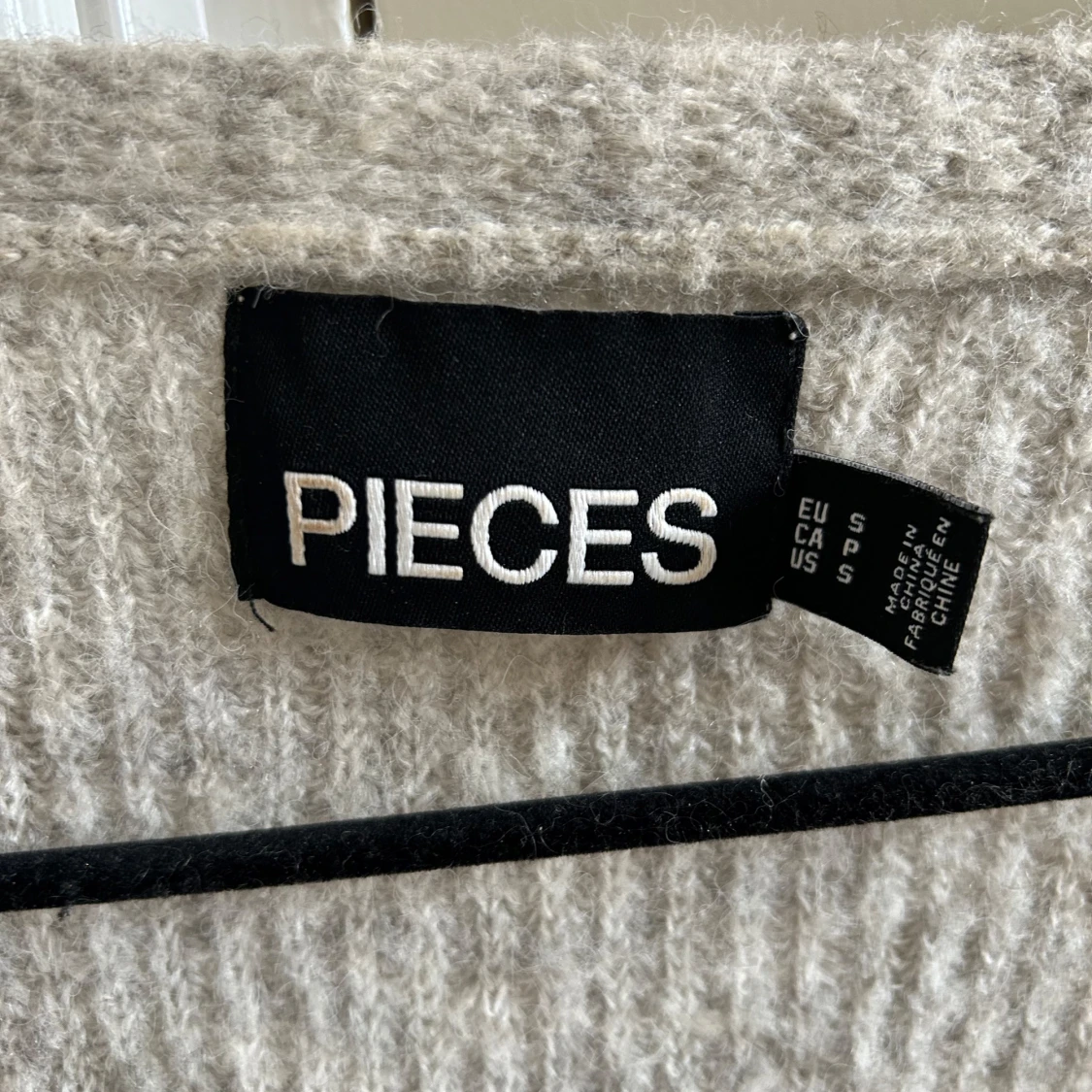 Grå omlottkofta från Pieces - 3