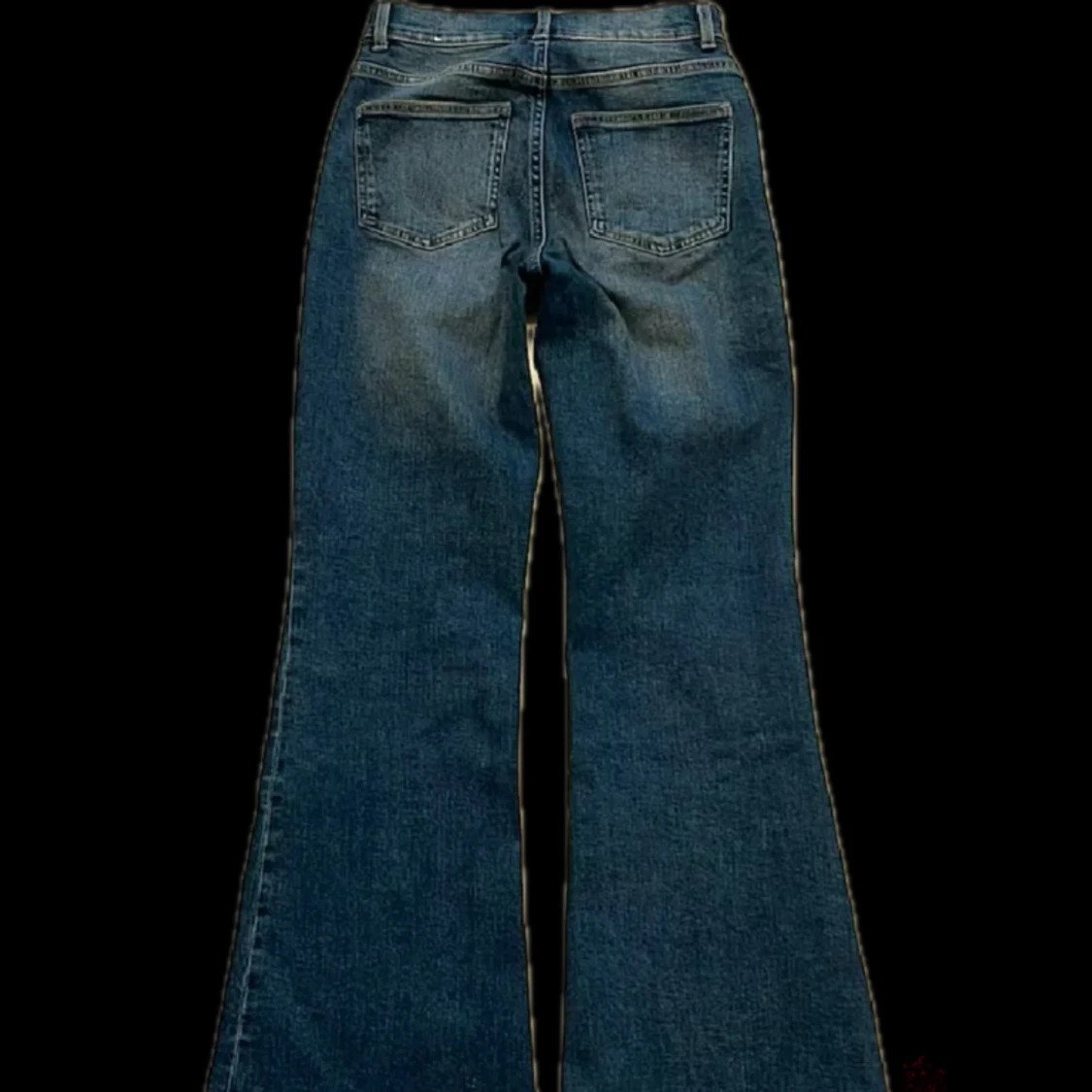 Blå bootcut jeans - 2