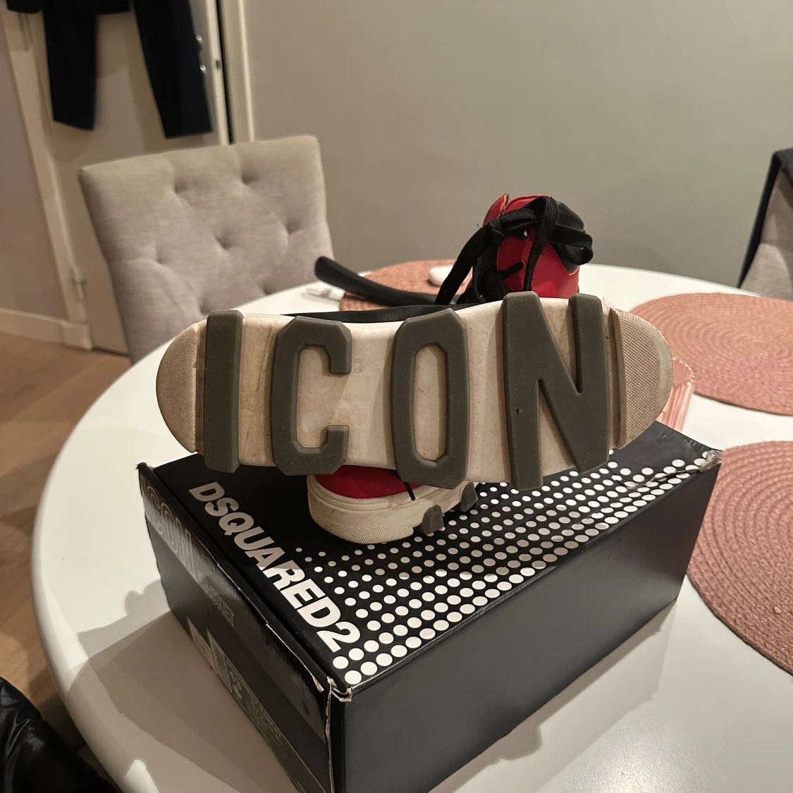 Dsquared2 Basket Icon sneakers röd/vit/svart - 1