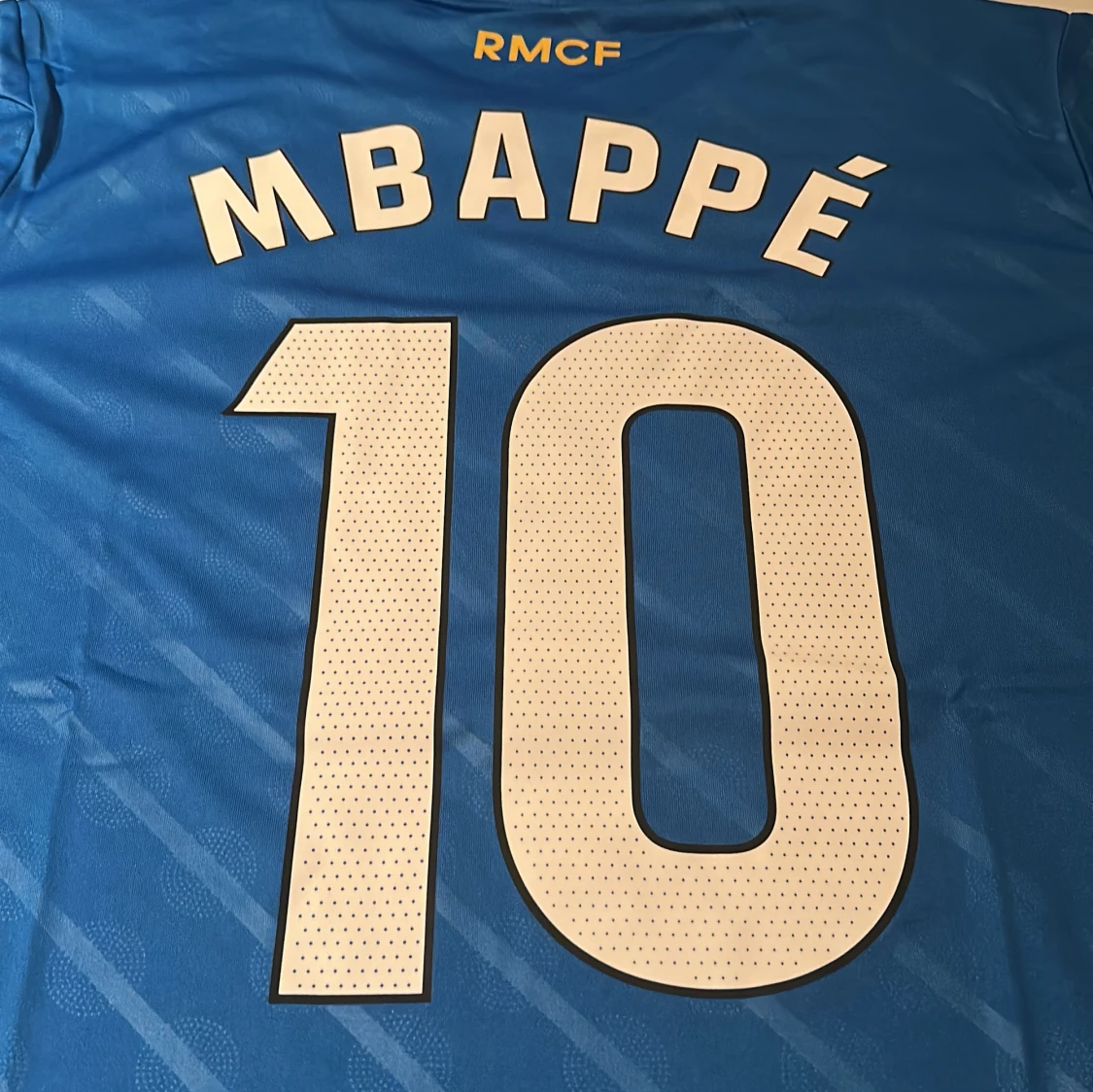 Real Madrid Mbappé blå fotbollströja - 1