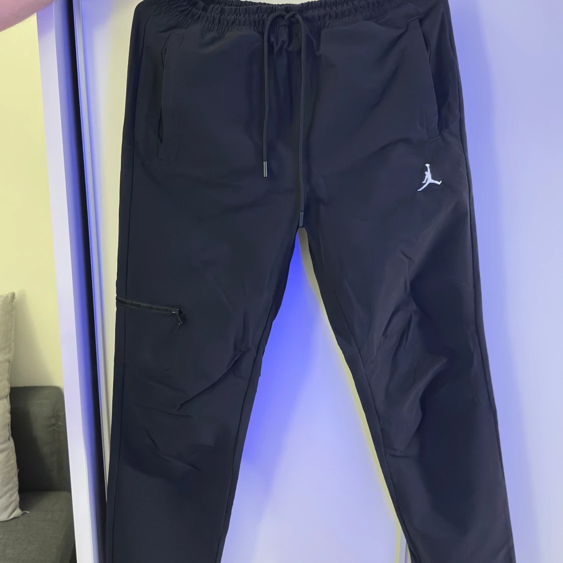 Svarta Jordan cargopants med snörning - 2