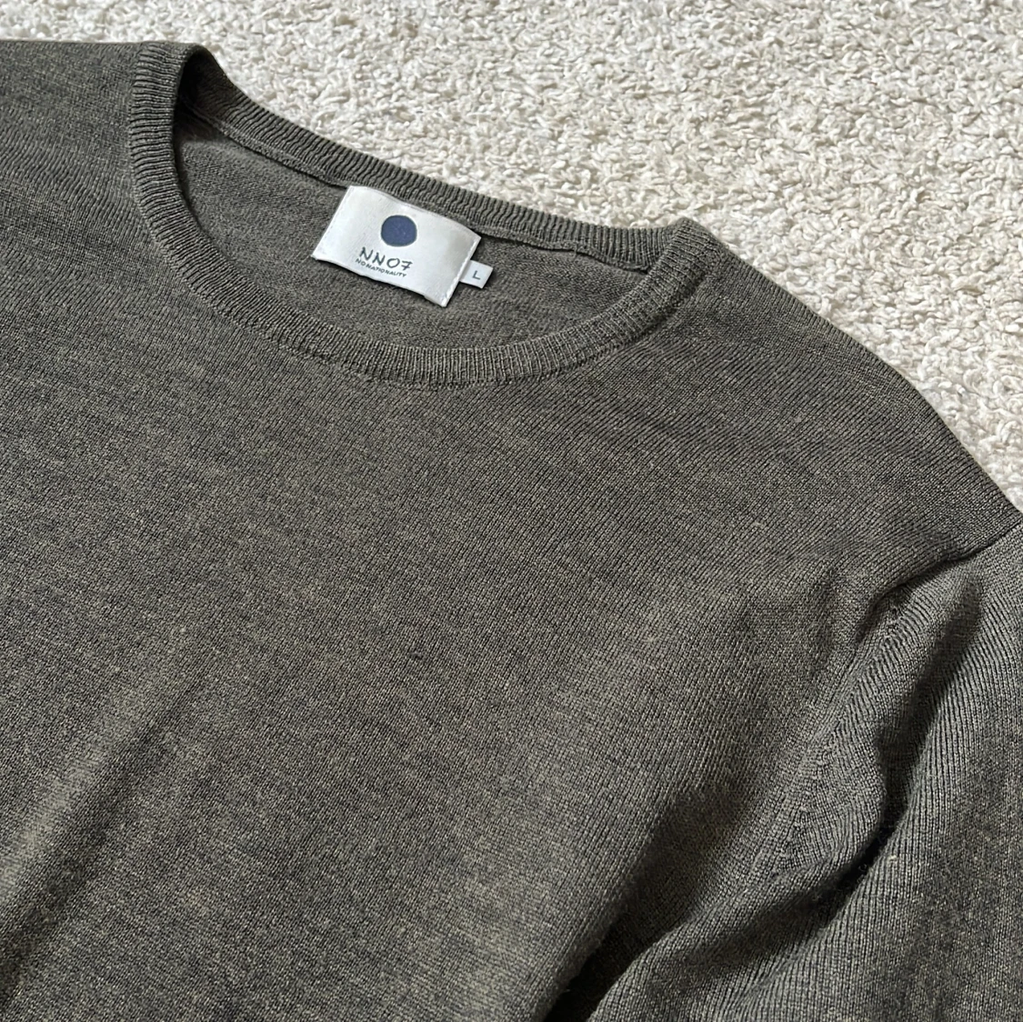 Mörkgrön stickad tröja från NN07 - 1