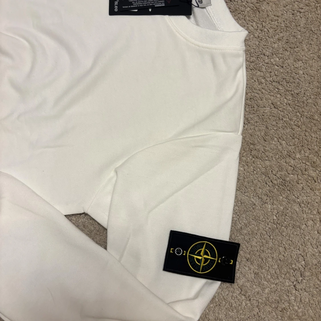 Vit sweatshirt från Stone Island - 3