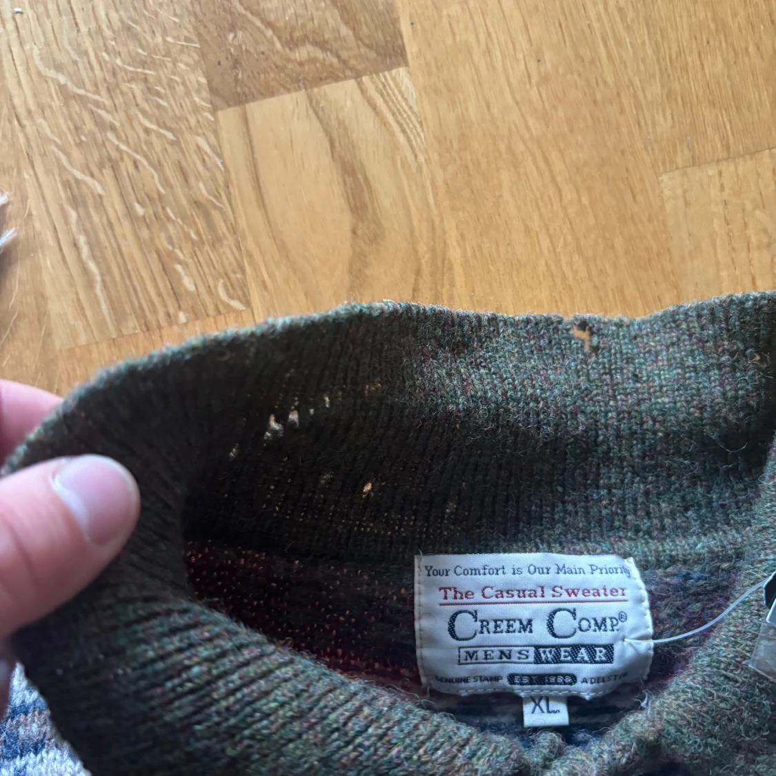 Mönstrad ulltröja från Creem Comp XL - 3